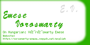 emese vorosmarty business card