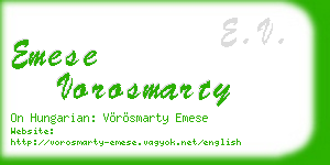 emese vorosmarty business card